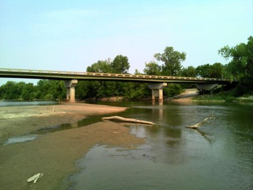 Blue Sky and Wamego Highway Bridge over Kansas River