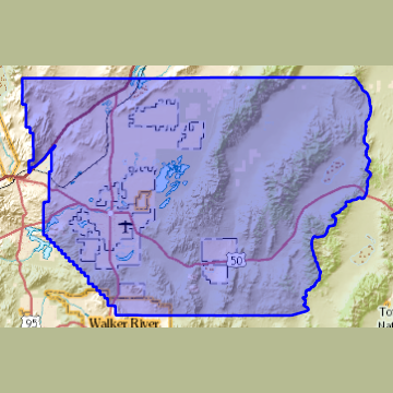 Map of the Lahontan Valley shallow aquifer area near Fallon, Nevada