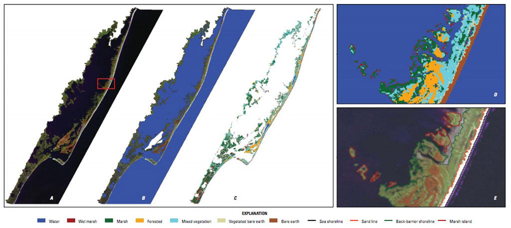 Landsat 5 imagery Assateague Island