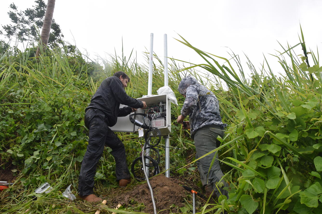 landslide monitoring station 