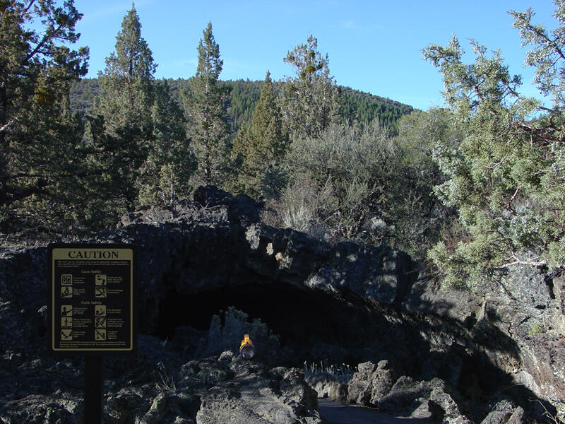 A photo of The Valentine Lava Tube.