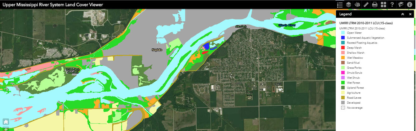 Upper Mississippi River System Land Cover Viewer