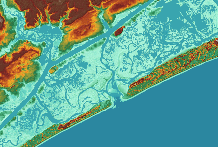 lidar point cloud, Pittsburgh PA