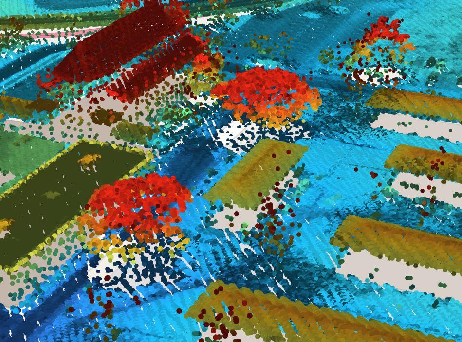 sample graphic of lidar point cloud