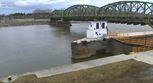 lock station near bridge on river