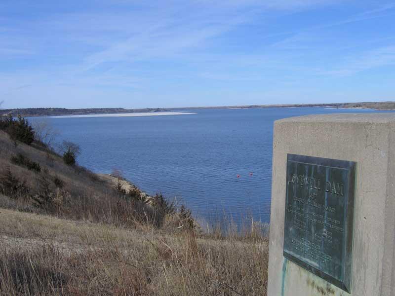 Lovewell Reservoir Dam in Jewell County, KS