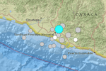 Image displaying Aftershock sequence from the M7.8 Oaxaca, Mexico earthquake on February 16, 2018. 