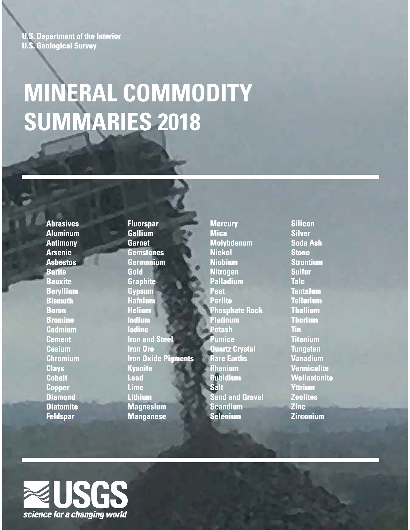 Mineral Commodity Summaries 2018 cover