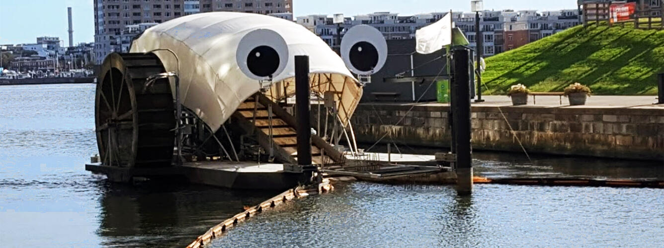 Water Wheel in Baltimore Harbor