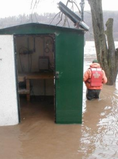 Flooded USGS Stream Gage