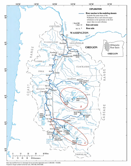 Map of the Willamette Basin