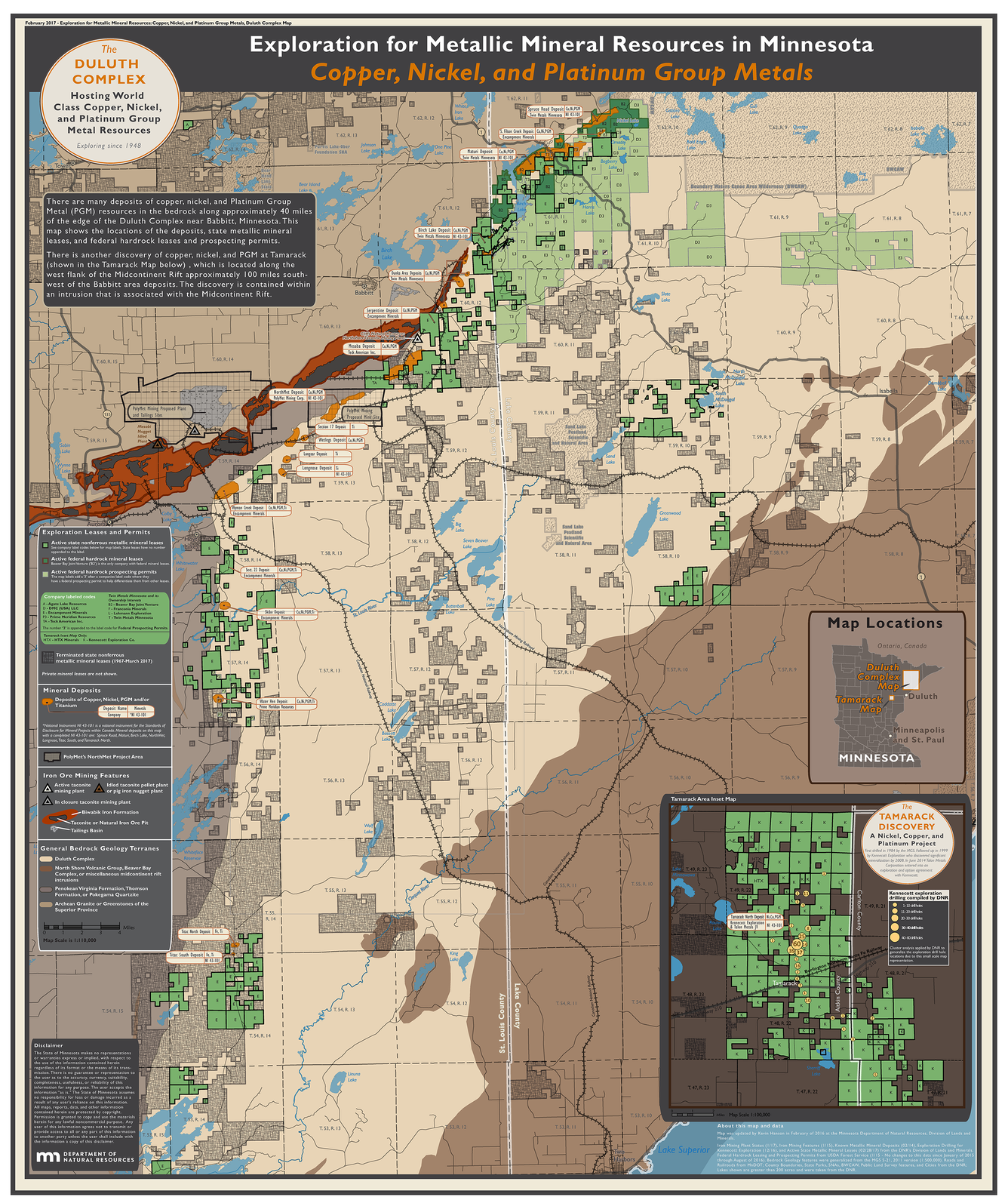 Duluth Complex map