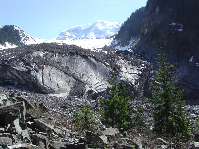 A photo of Carbon Glacier.