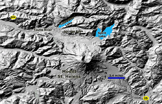 Mount St. Helens National Volcanic Monument Map