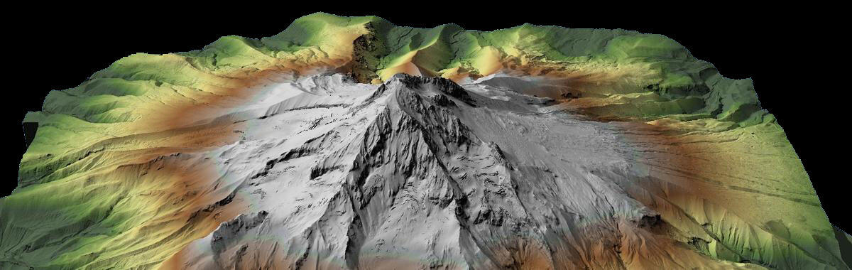 3D view of Mount Hood