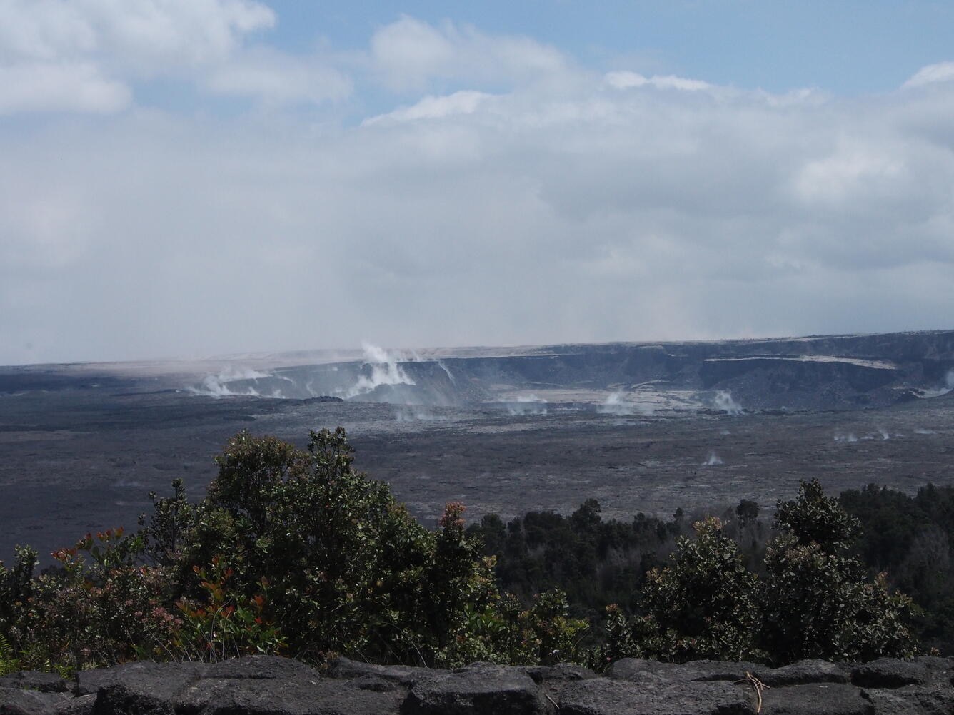 Crater in the distance