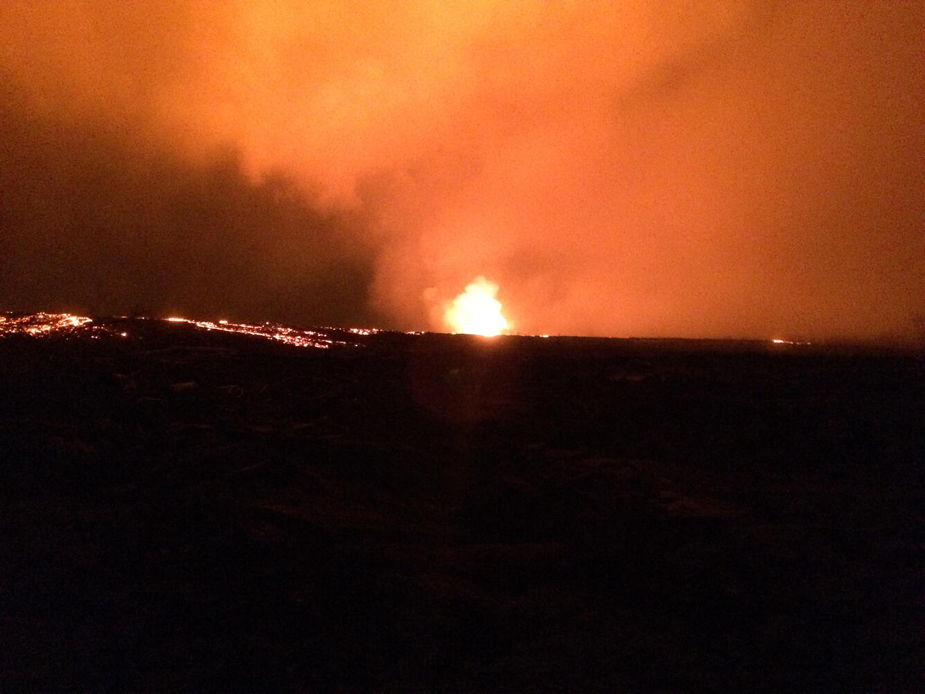 View of fissure 8 with overflows