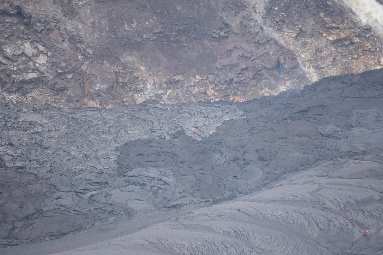 Color photograph of lava flow