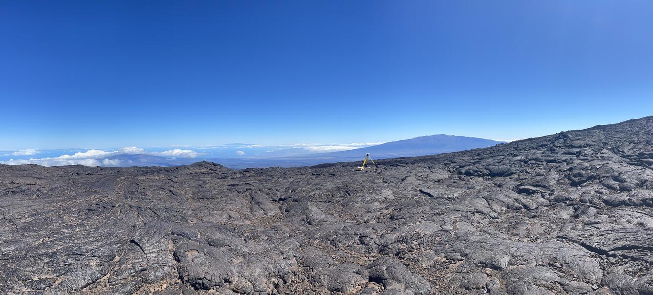 During the annual Mauna Loa GPS campaign, 33 campaign stations are occupied with GPS instruments for days to weeks