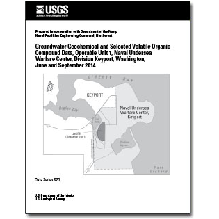 Groundwater Geochemical and Selected Volatile Organic Compound Data, Operable Unit 1, Naval Undersea Warfare Center Report Cover