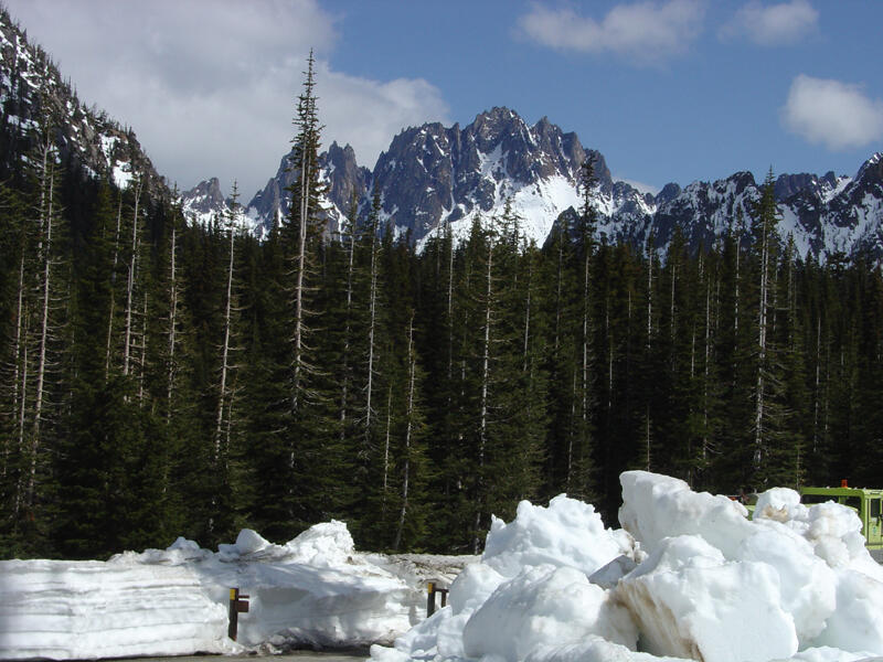 A photo of Rainy Pass. 