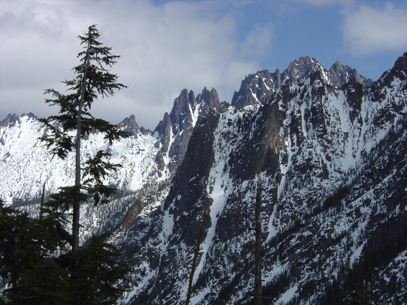 A photo of Snaggletooth Ridge.