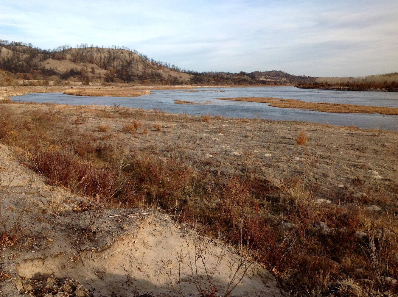 Niobrara River after burn