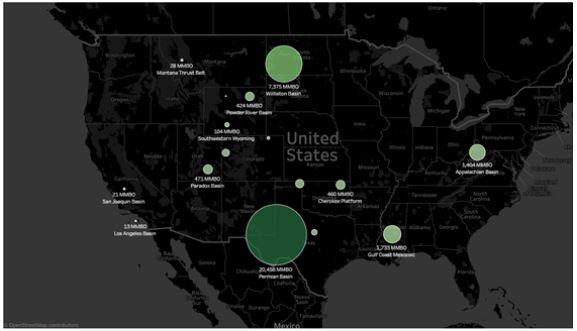 Preview of Map of US Oil and Gas Assessment Summary
