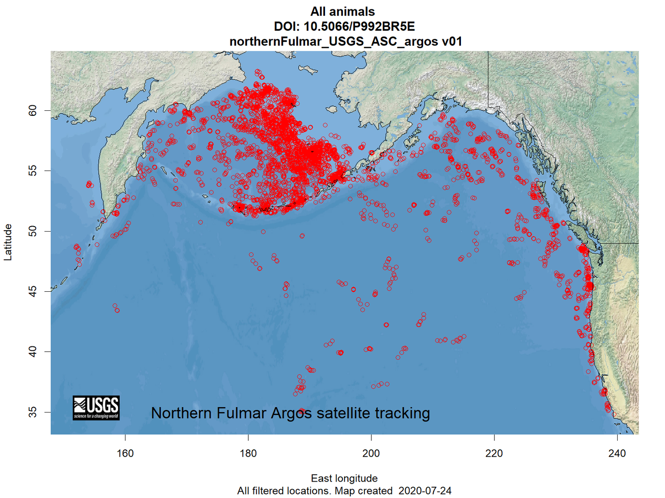 Argos Wildlife Tracking Northern Fulmar – where