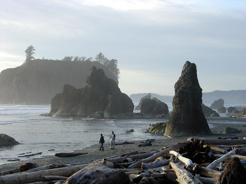 A photo of Sea Stacks.