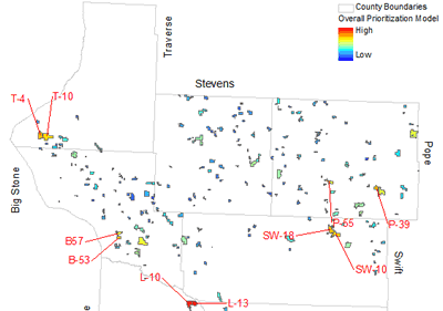 waterfowl production area (WPA) prioritization model