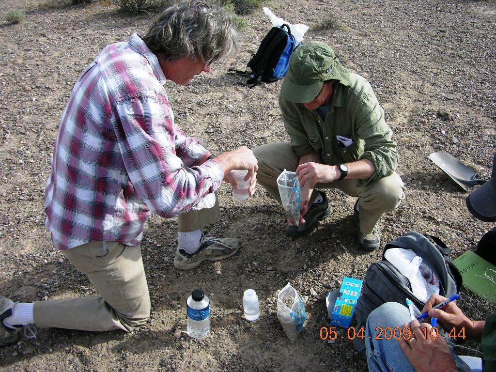 Perchlorate nitrate testing at the Amargosa Desert Research Site