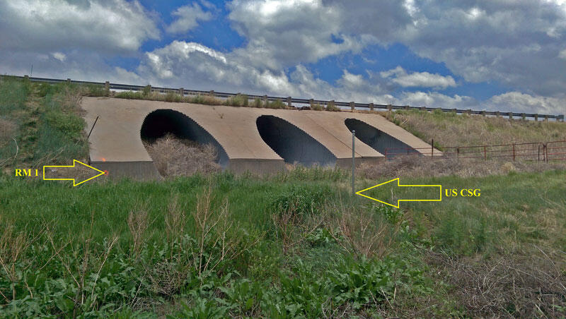 Unnamed Creek at Highway 63 near Anton, CO (06822550)