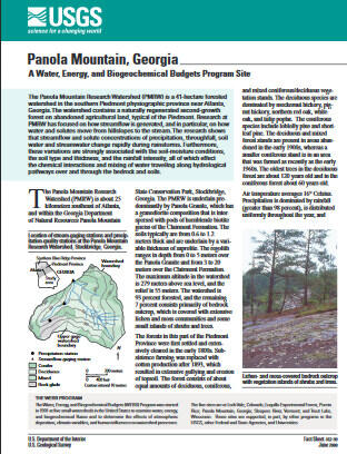 Cover FS-162-99 Panola Mountain, Ga.