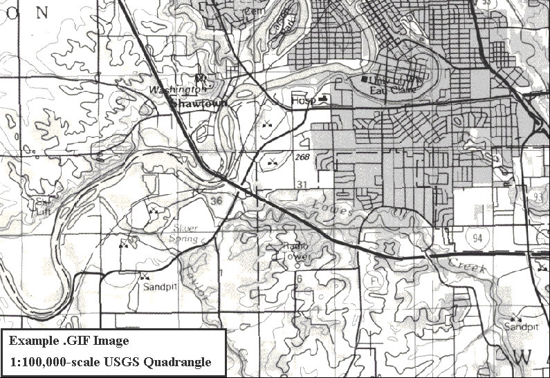  Grayscale Scanned 100K USGS Quadrangles