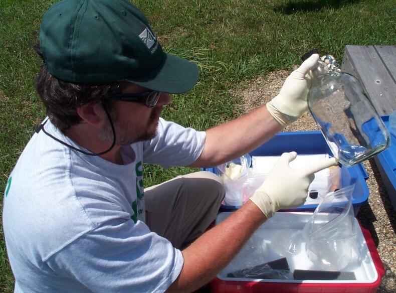 Processing a rain gage sample