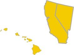 Map CA NV HI