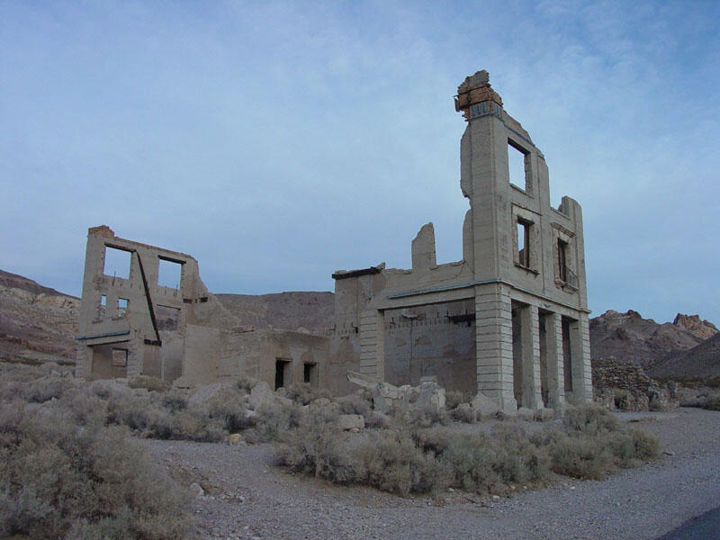 Rhyolite ghost town	