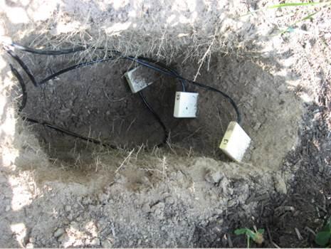 Soil moisture monitoring equipment