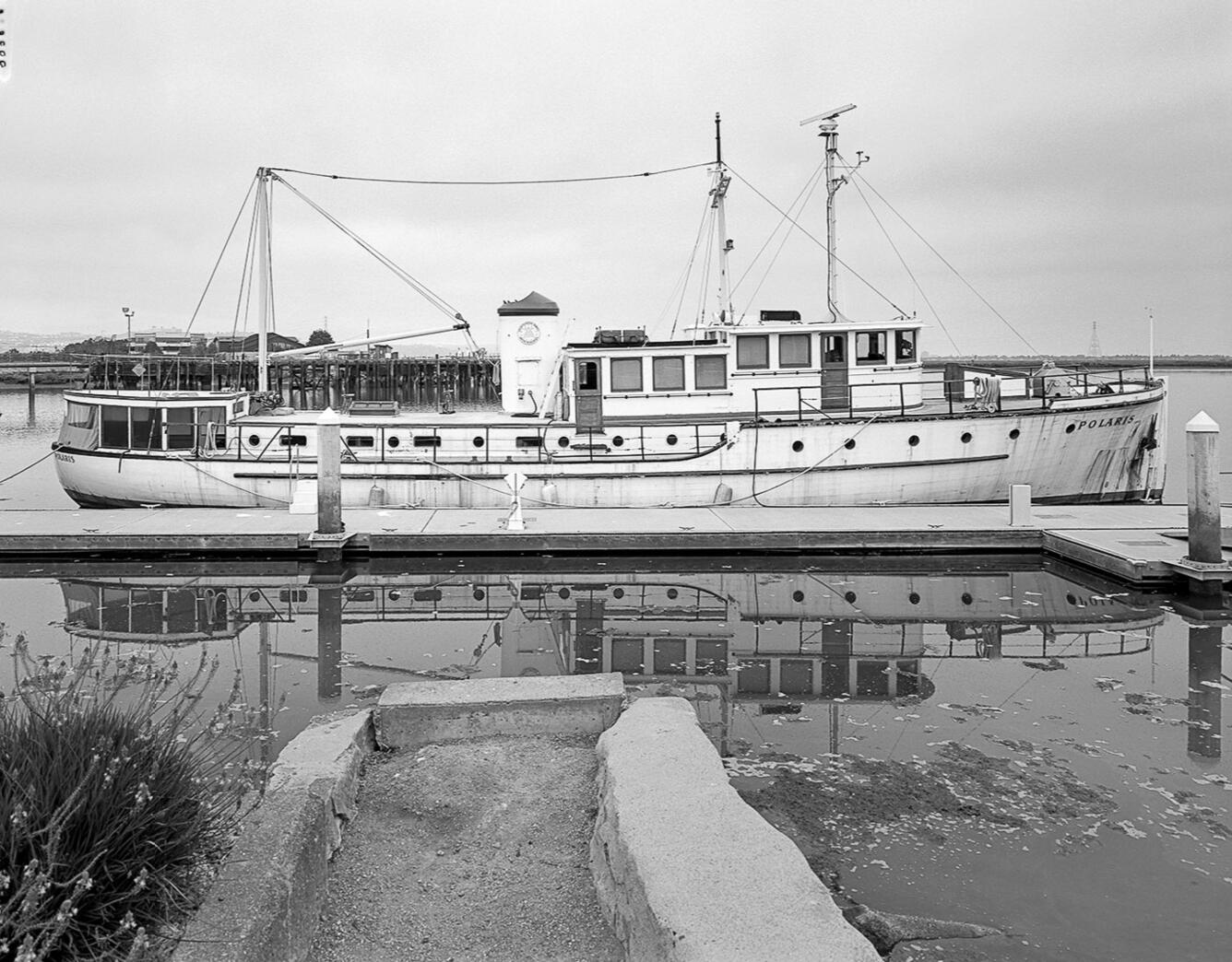 Research Vessel (R/V) Polaris starboard side view.