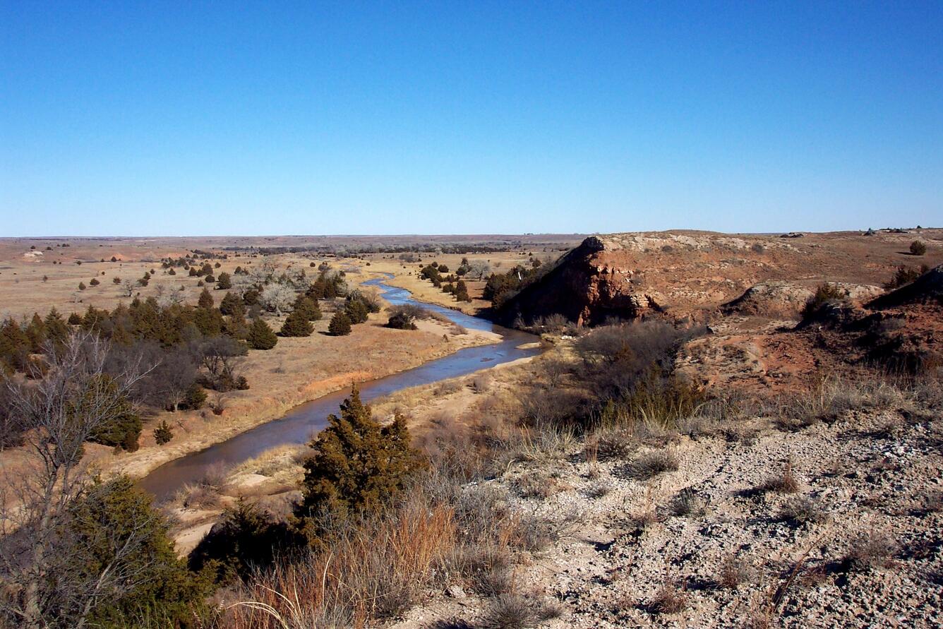 River on the plains