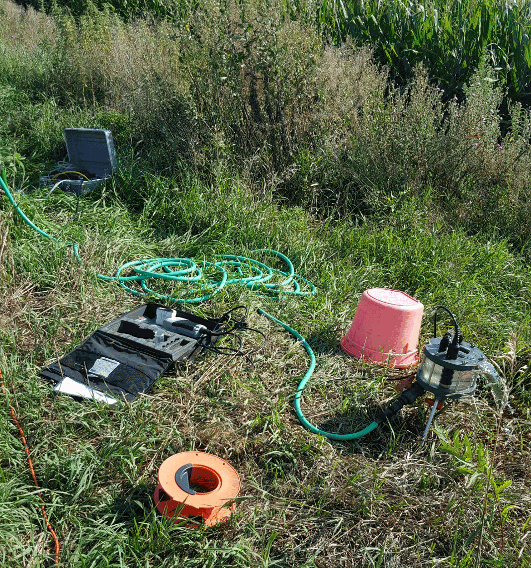 Well sampling in eastern Nebraska
