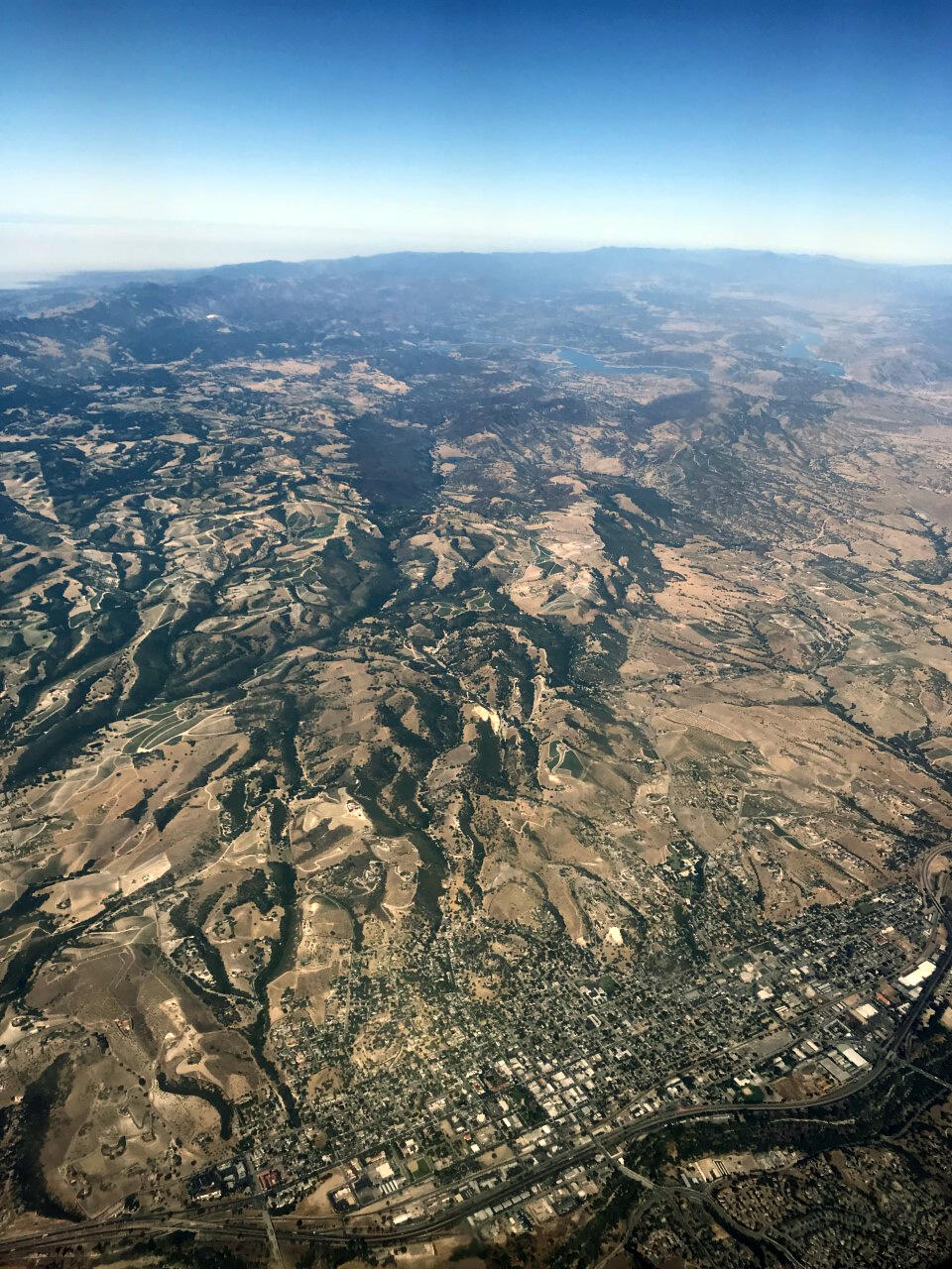 aerial view of Paso Robles, CA