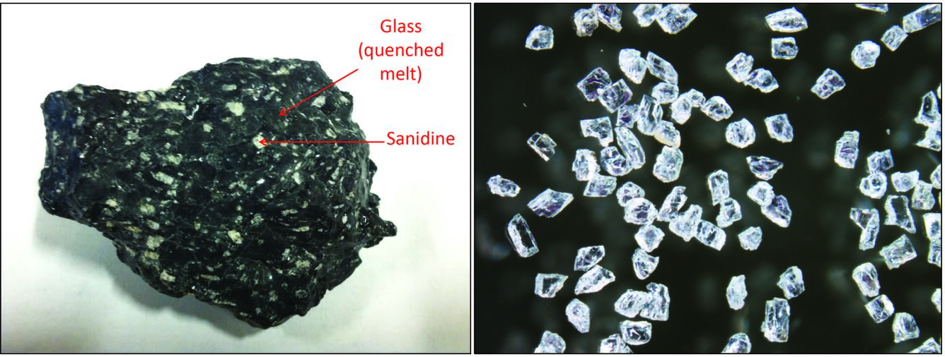 Pitchstone Plateau, Yellowstone, rhyolite with sanidine