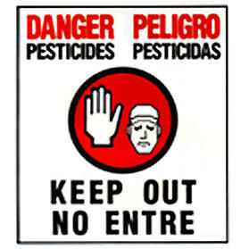 Pesticide sign