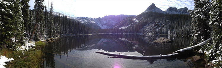 Spirit Lake, Rocky Mountains National Park, Colorado.