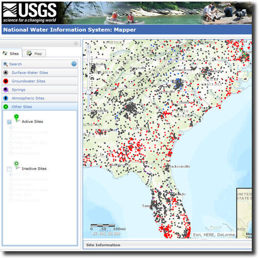 National Water Information System - Web Mapper applications