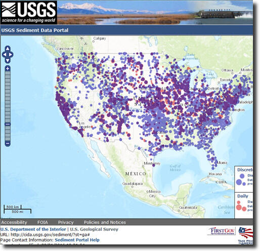 USGS Sediment Data Portal