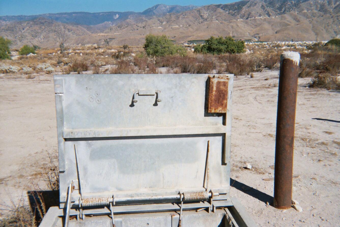 Photo of SBCC1 well vault looking north