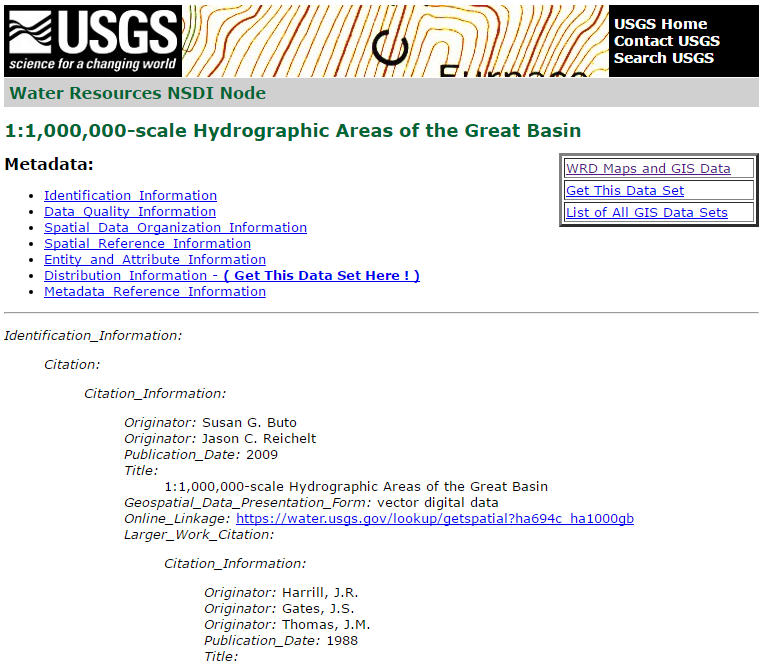 Screen shot of NSDI node for HA694C